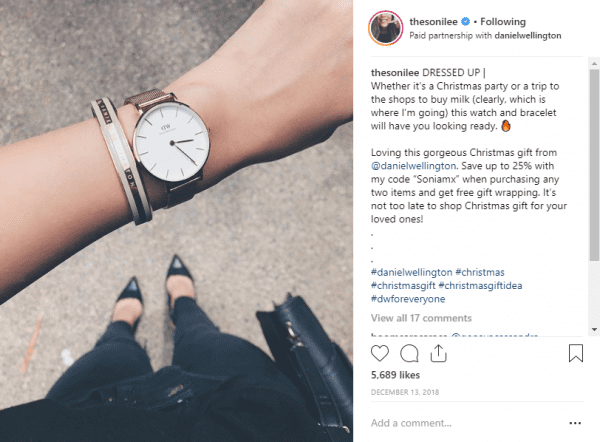 Daniel Wellington micro-influencer strateg