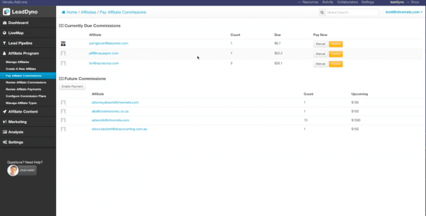 affiliate performance