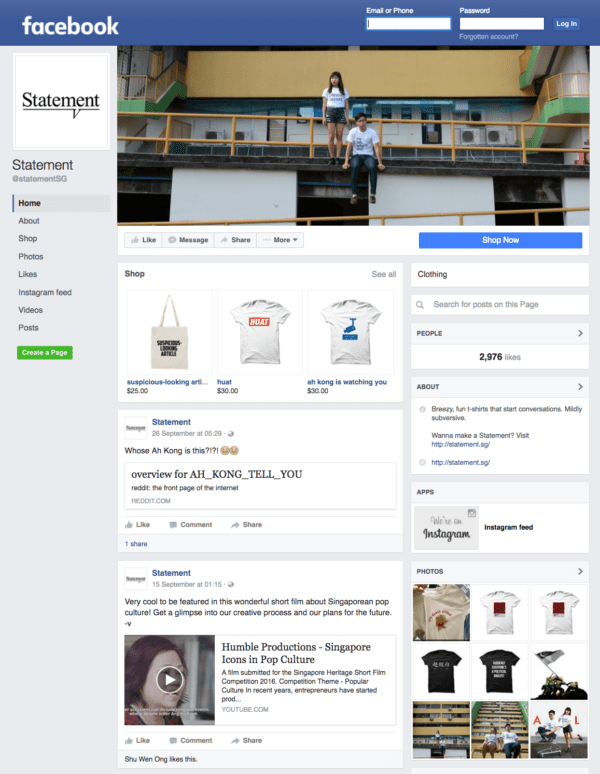 statement-facebook-page