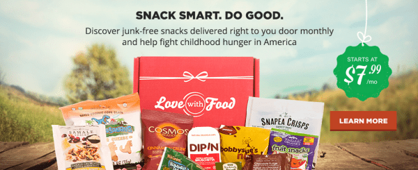 Love with Food homepage 