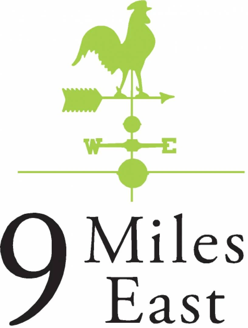 9 Miles East logo