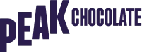 PEAK CHOCOLATE. logo