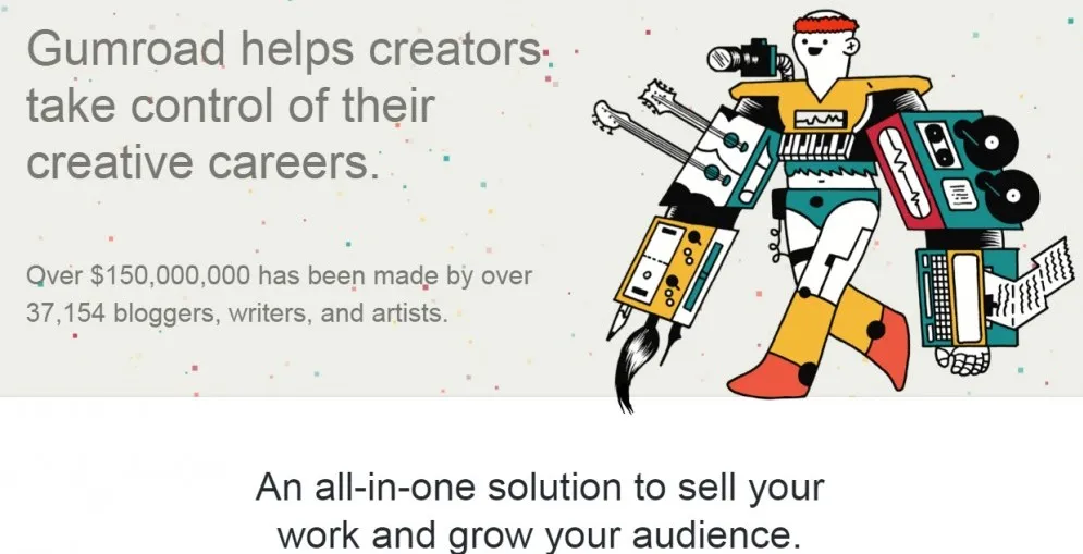 growth hacking tools - gumroad