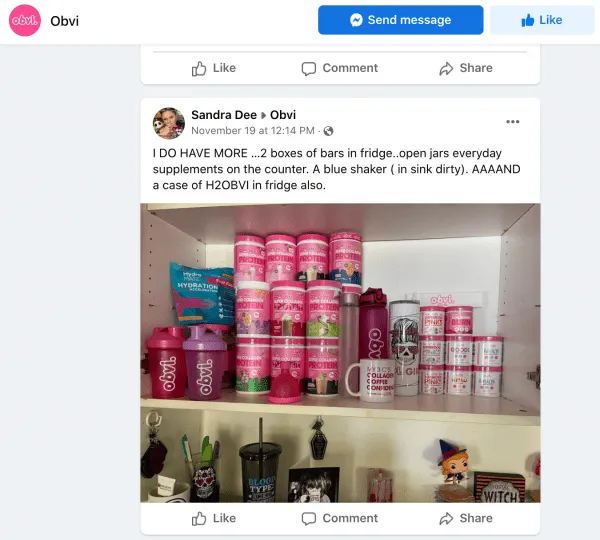 Obvi's Facebook Community