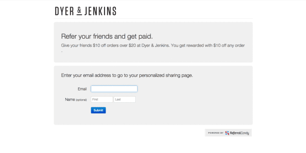 Dyer & Jenkins Referral page