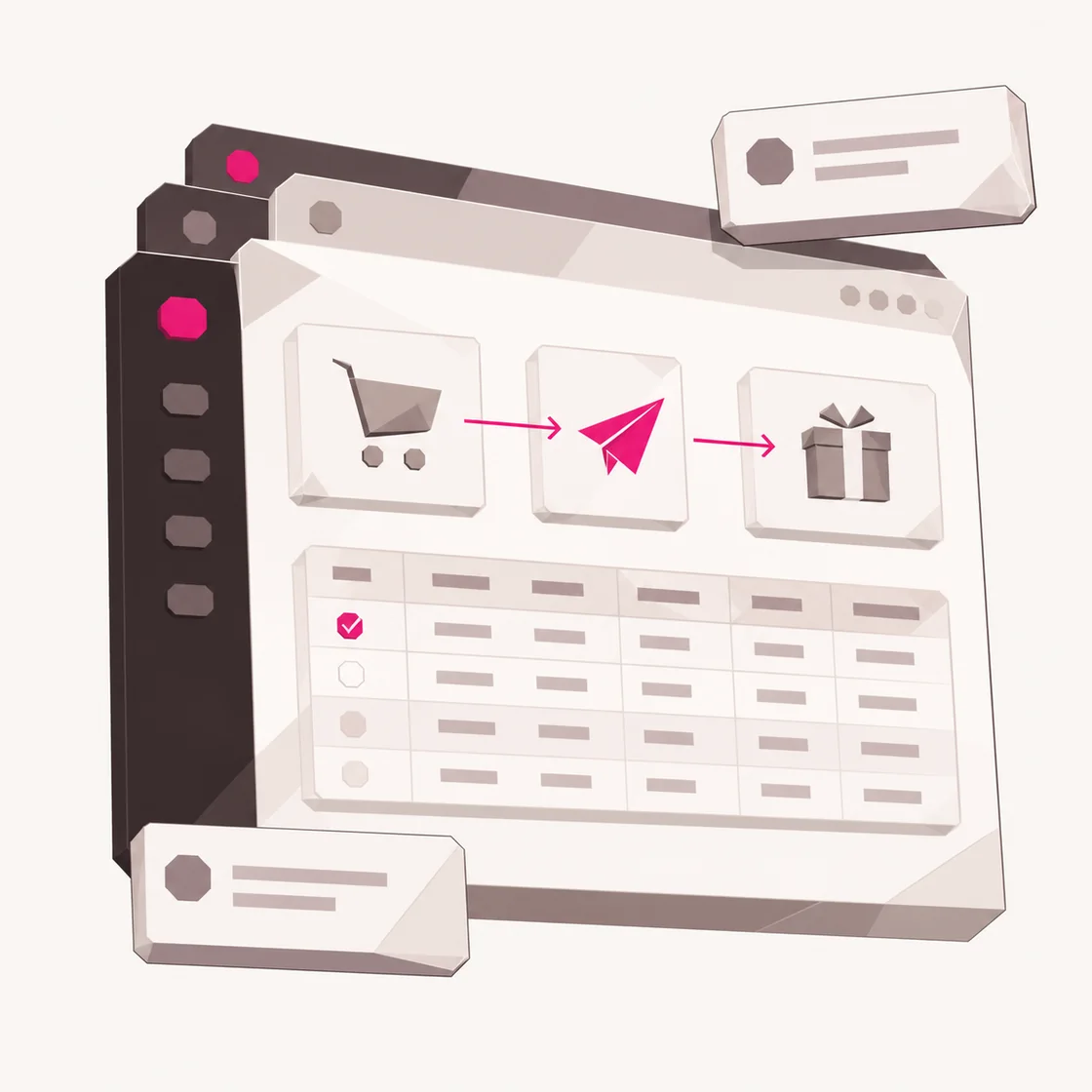 Magento referral and affiliate program product tour illustration